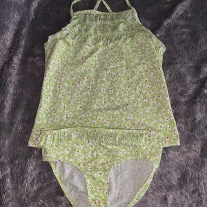 Girls Lands End Bathing Suit Two Piece